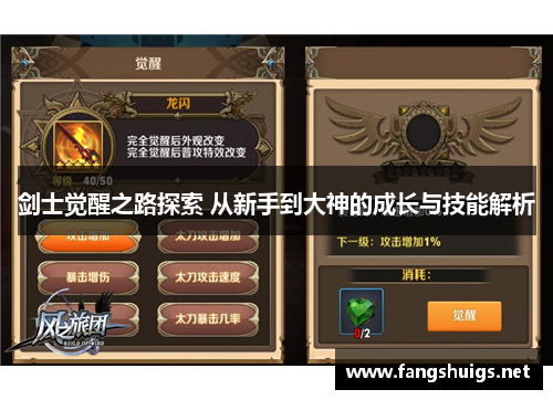 剑士觉醒之路探索 从新手到大神的成长与技能解析 剑士觉醒之路探索 从新手到大神的成长与技能解析